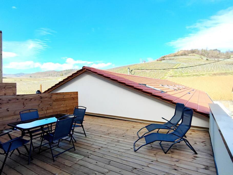 Ferienwohnung Vue Splendide Au Coeur Des Vignes Bergheim Exterior foto
