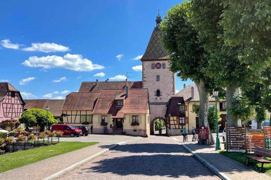 Ferienwohnung Vue Splendide Au Coeur Des Vignes Bergheim Exterior foto